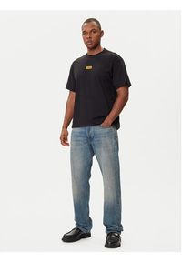 Versace Jeans Couture T-Shirt 79GAHT08 CJ00T Czarny Regular Fit. Kolor: czarny. Materiał: bawełna #5