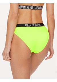 Calvin Klein Swimwear Dół od bikini KW0KW02509 Zielony. Kolor: zielony. Materiał: syntetyk