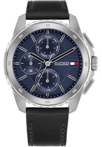 TOMMY HILFIGER - Zegarek Tommy Hilfiger Męski Zegarek Walker 1710619 Klasyka Srebra i Granatu #1