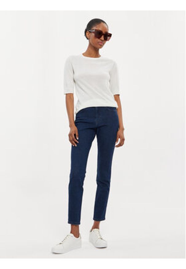 Wrangler Jeansy 112342897 Granatowy Skinny Fit. Kolor: niebieski