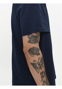 Wrangler T-Shirt Logo 112350524 Granatowy Regular Fit. Kolor: niebieski. Materiał: bawełna #5
