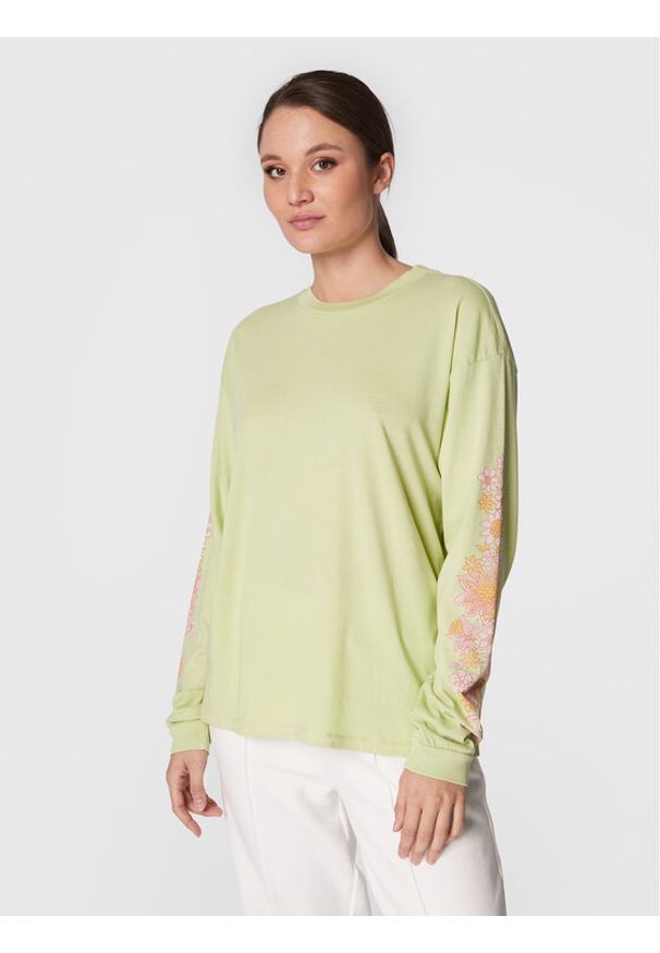 Billabong Bluzka Heartbreaker F3LS15 BIF2 Zielony Oversize. Kolor: zielony. Materiał: bawełna