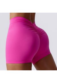 Intica - Szorty sportowe modelujące pośladki elastyczne Mirosava. Kolor: różowy. Materiał: materiał. Sport: fitness