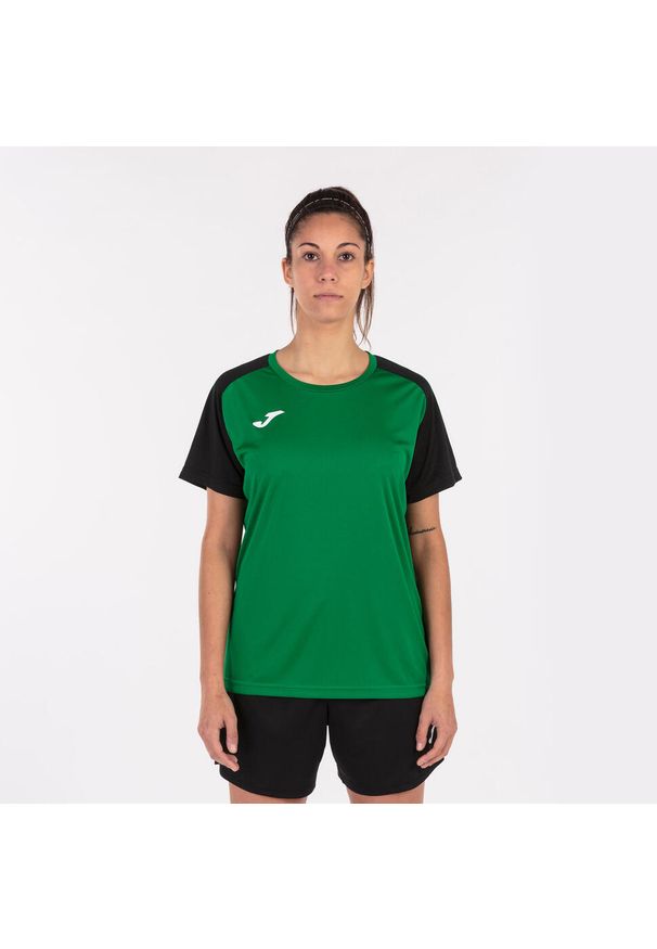 Koszulka do piłki nożnej damska Joma Academy IV. Kolor: czarny, zielony, wielokolorowy. Materiał: poliester. Sport: piłka nożna