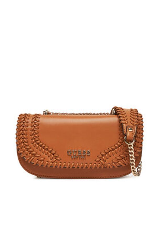 Guess Torebka Tatum HWNG96 67210 Brązowy. Kolor: brązowy. Materiał: skórzane