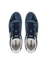 Blauer Sneakersy S6QUEENS05/MES Granatowy. Kolor: niebieski. Materiał: zamsz, skóra #3
