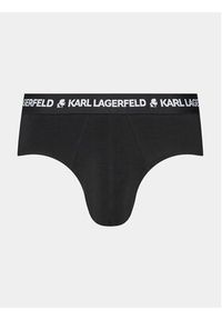 Karl Lagerfeld - KARL LAGERFELD Komplet 3 par slipów Logo Monogram Brief Set(3Pack) 225M2102 Czarny. Kolor: czarny. Materiał: bawełna