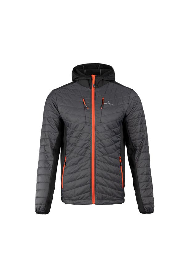 Bergson - Kurtka hybrydowa męska Vitalpeak HB. Kolor: szary. Materiał: puch. Sport: turystyka piesza