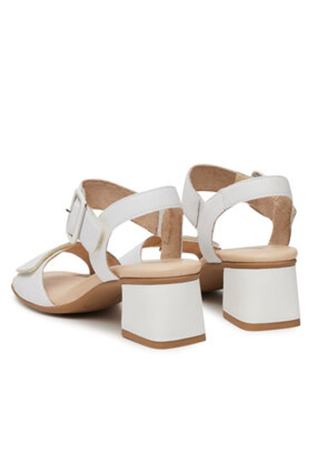 Remonte Sandały D1K51-80 Biały. Kolor: biały. Materiał: skóra