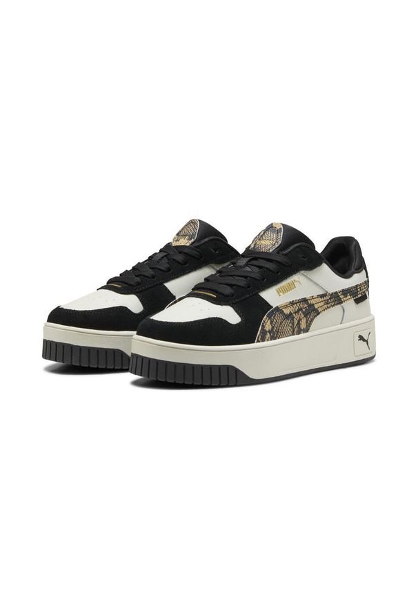 Puma - Damskie sneakersy Carina Street Snake Chic PUMA Vapor Gray Black Gold. Kolor: żółty, wielokolorowy, czarny, szary. Sport: koszykówka