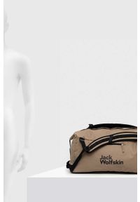 Jack Wolfskin torba kolor beżowy. Kolor: beżowy. Materiał: materiał #3