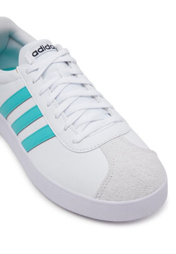 Adidas - adidas Sneakersy Mercedes - AMG Petronas Formula One Team Vl Court Base Trainers JR1069 Biały. Kolor: biały. Materiał: skóra