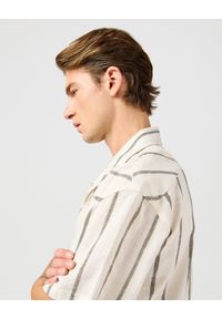 Wrangler - MESKA KOSZULA WRANGLER SS W RESORT SHIRT NATURAL STRIPE 112362750 #3