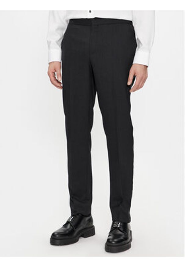 Hugo Garnitur Henry/Getlin241E1 50507120 Czarny Slim Fit. Kolor: czarny. Materiał: syntetyk