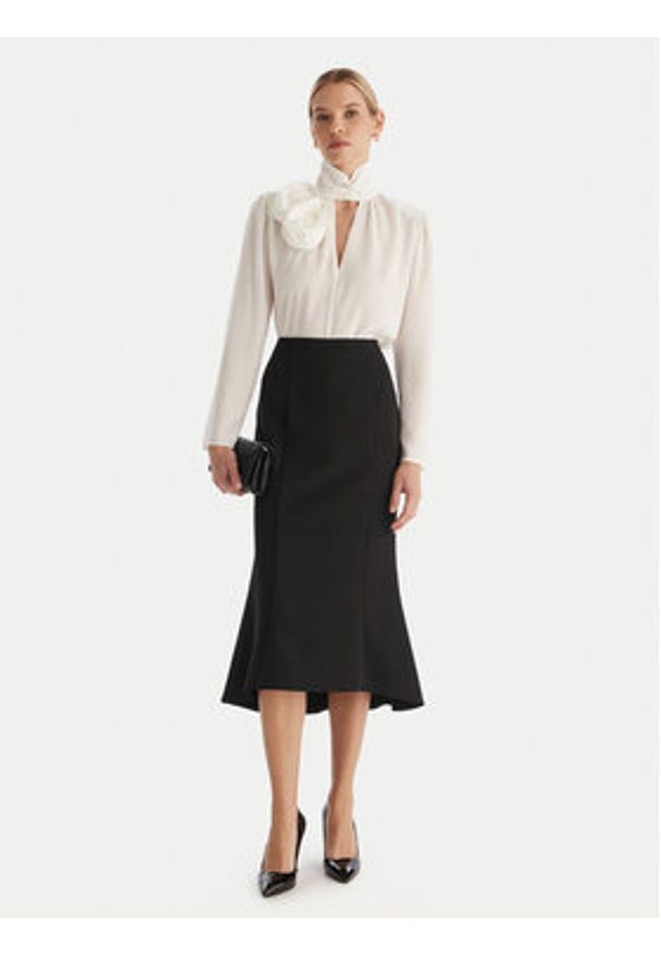 ACCESS FASHION Bluzka 54-2063-171 Biały Regular Fit. Kolor: biały. Materiał: syntetyk