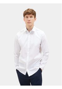 Tom Tailor Koszula 1037435 Biały Regular Fit. Kolor: biały. Materiał: bawełna #3
