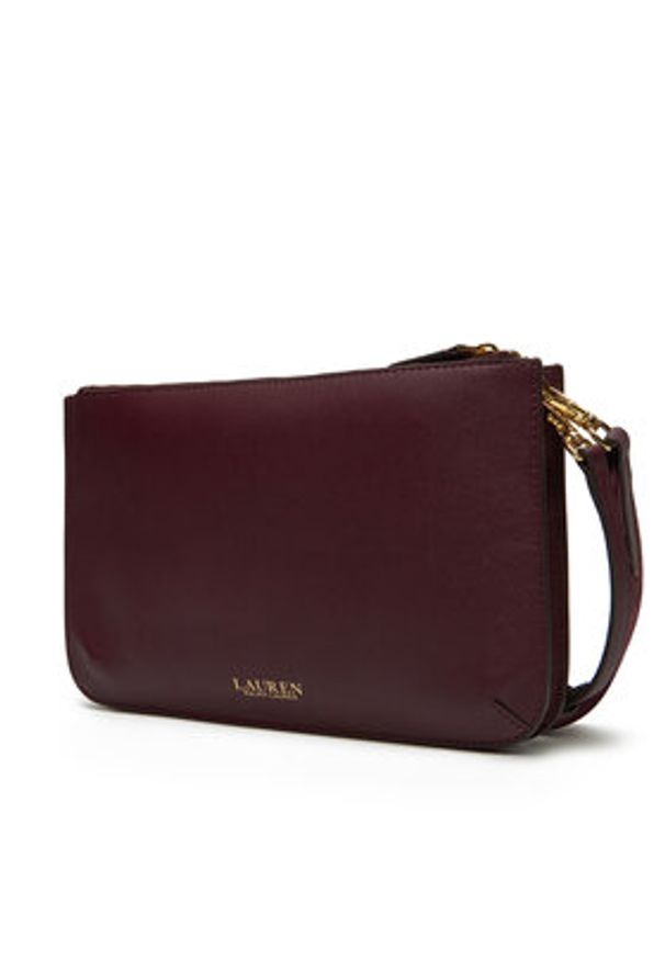 Lauren Ralph Lauren - LAUREN RALPH LAUREN Torebka 431920066014 Bordowy. Kolor: czerwony. Materiał: skórzane