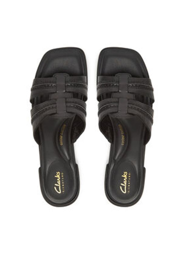 Clarks Klapki Ariany Mule 26181234 Czarny. Kolor: czarny. Materiał: skóra