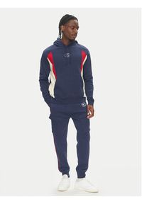Nike Spodnie dresowe HM0180 Granatowy Regular Fit. Kolor: niebieski. Materiał: bawełna