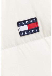 Tommy Jeans kurtka puchowa damska kolor beżowy zimowa. Kolor: beżowy. Materiał: puch. Sezon: zima #2