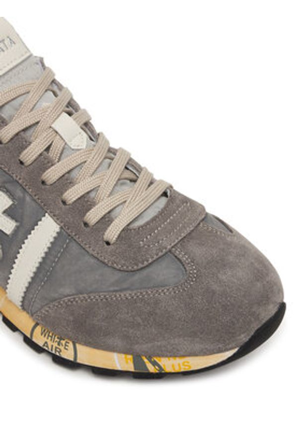 Premiata Sneakersy Lucy Var 8187 Szary. Kolor: szary. Materiał: skóra, zamsz
