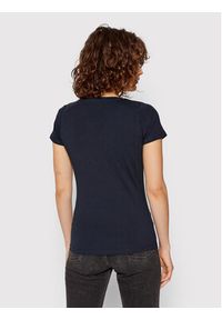 Pepe Jeans T-Shirt Anna PL505121 Granatowy Regular Fit. Kolor: niebieski. Materiał: bawełna #4
