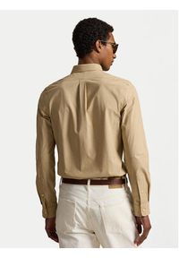 Polo Ralph Lauren Koszula 710929348501 Beżowy Regular Fit. Typ kołnierza: polo. Kolor: beżowy. Materiał: bawełna #6