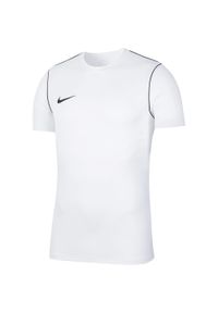 Koszulka sportowa chłopięca Nike JR Park 20. Kolor: biały. Długość rękawa: krótki rękaw. Długość: krótkie