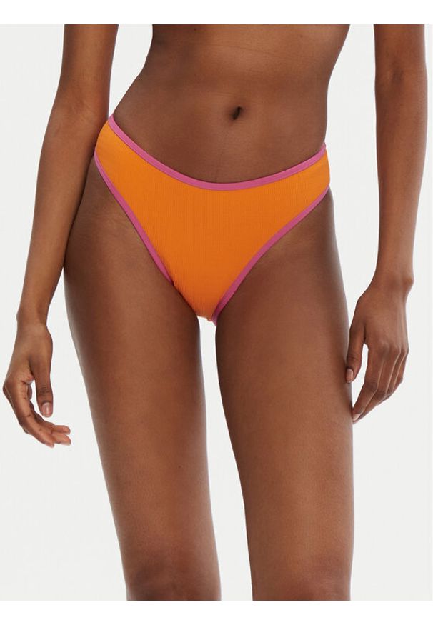 Seafolly Dół od bikini Beach Bound 40753-072 Pomarańczowy. Kolor: pomarańczowy. Materiał: syntetyk