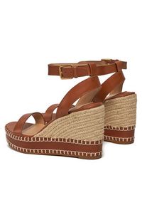 Lauren Ralph Lauren - LAUREN RALPH LAUREN Espadryle 802940573002 Brązowy. Kolor: brązowy. Materiał: skóra