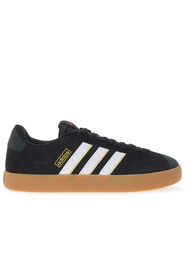 Adidas - Buty adidas VL Court 3.0 IH4789 - czarne. Kolor: czarny. Materiał: zamsz, skóra, guma. Szerokość cholewki: normalna. Wzór: aplikacja