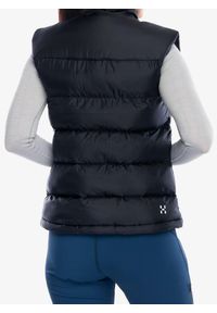 Haglöfs - Kamizelka ocieplana damska Haglofs Puffy Mimic Vest. Kolor: czarny. Sport: turystyka piesza