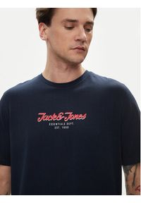 Jack & Jones - Jack&Jones T-Shirt Henry 12248600 Granatowy Standard Fit. Kolor: niebieski. Materiał: bawełna