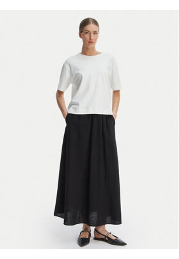 only - ONLY Spódnica maxi Tizana 15372613 Czarny Regular Fit. Kolor: czarny. Materiał: bawełna