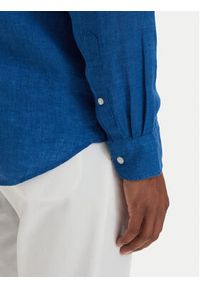 TOMMY HILFIGER - Tommy Hilfiger Koszula MW0MW41530 Niebieski Regular Fit. Kolor: niebieski. Materiał: len #3