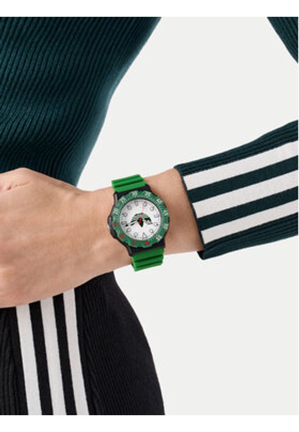 Adidas - adidas Zegarek AO Style Discoverer Two AOSY25512 Zielony. Kolor: zielony. Materiał: syntetyk