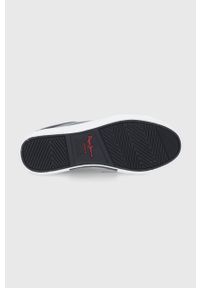 Pepe Jeans Tenisówki Kenton Plain damskie kolor czarny. Nosek buta: okrągły. Zapięcie: sznurówki. Kolor: czarny. Materiał: guma #3