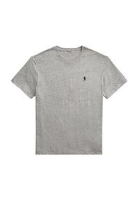 Polo Ralph Lauren T-Shirt 710707087006 Szary Regular Fit. Typ kołnierza: polo. Kolor: szary. Materiał: bawełna #5