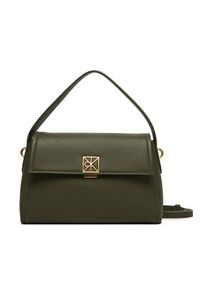 Calvin Klein Torebka Emblem Hw Pebble Shoulder Bag 25 LV04F3425G Zielony. Kolor: zielony. Materiał: skórzane #6