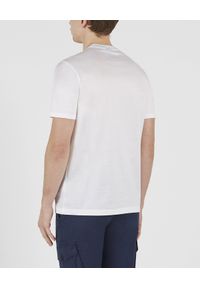 PAUL & SHARK - Biały bawełniany T-shirt z logo. Kolor: biały. Materiał: bawełna. Wzór: nadruk. Styl: klasyczny, sportowy #5