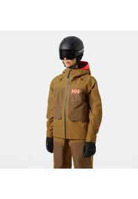 Damska kurtka narciarska Helly Hansen Emiko Shell. Kolor: brązowy. Sezon: zima. Sport: narciarstwo #1