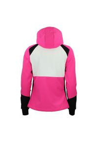PEAK MOUNTAIN - Kurtka damska Peak Mountain Softshell Ametisffa. Typ kołnierza: kołnierzyk stójkowy. Kolor: różowy. Materiał: softshell. Sport: turystyka piesza