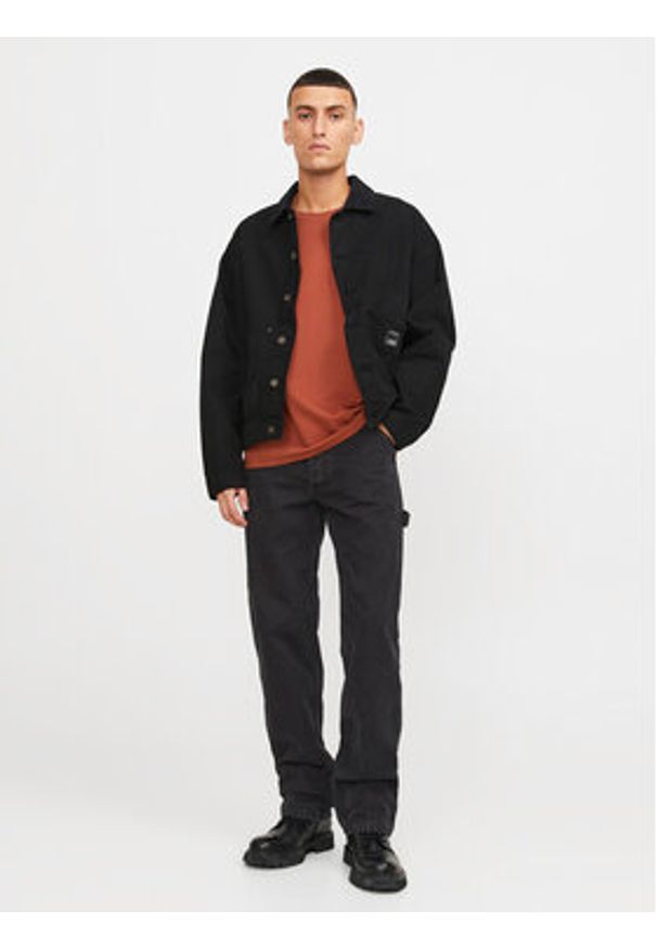 Jack & Jones Jeansy Eddie 12252802 Czarny Loose Fit. Kolor: czarny