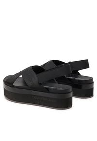 Calvin Klein Jeans Sandały Flatform Sandal Sling In Mr YW0YW01362 Czarny. Kolor: czarny #3