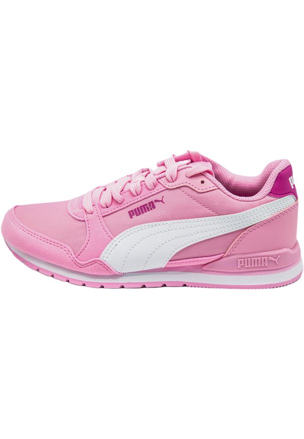 Buty do chodzenia dla dzieci Puma ST Runner v3 NL. Kolor: różowy. Materiał: materiał, syntetyk, tkanina. Sport: turystyka piesza