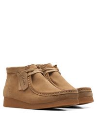 Clarks Trzewiki Wallabee Evo Boot 26172824 Brązowy. Kolor: brązowy. Materiał: zamsz, skóra