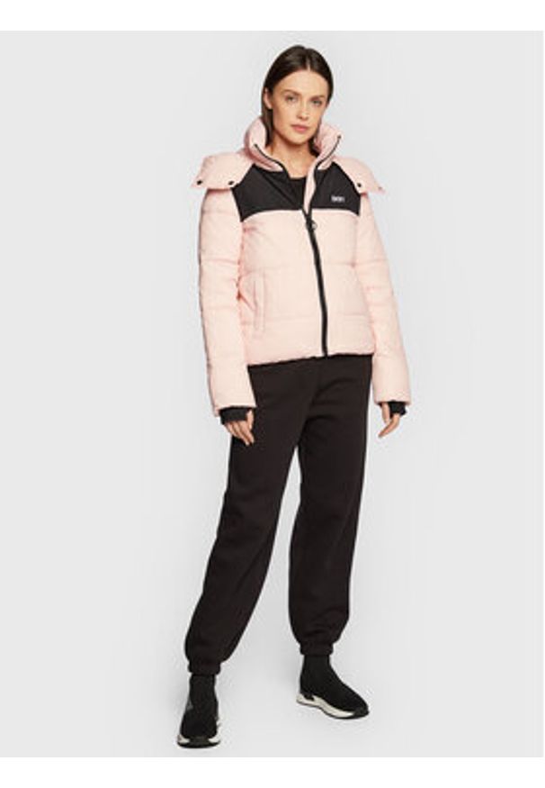 DKNY Sport Kurtka przejściowa DP2J9216 Różowy Regular Fit. Kolor: różowy. Materiał: syntetyk. Styl: sportowy