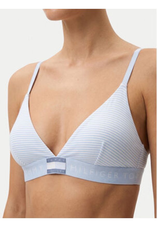 TOMMY HILFIGER - Tommy Hilfiger Biustonosz braletka UW0UW06580 Niebieski jasny. Kolor: niebieski. Materiał: bawełna