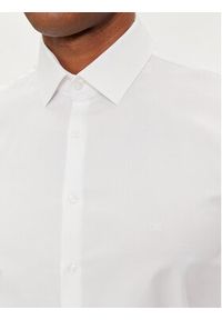Calvin Klein Koszula Tonal Structure K10K112592 Biały Slim Fit. Kolor: biały. Materiał: bawełna #5