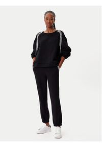 TwinSet - TWINSET Spodnie dresowe 252LI2MDD Czarny Regular Fit. Kolor: czarny. Materiał: bawełna